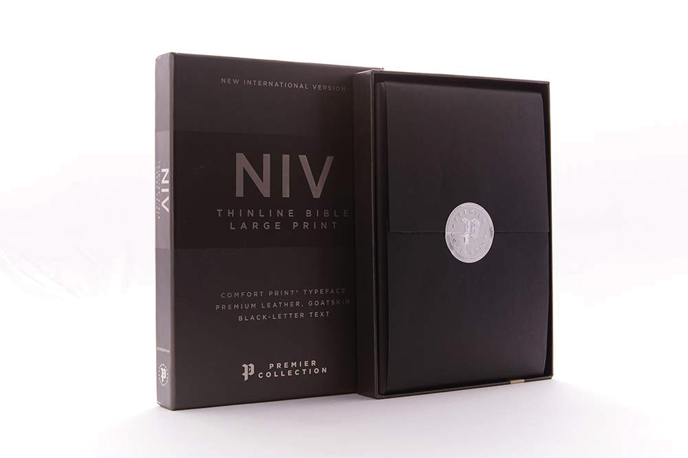 NIV, Thinline Bible, Large Print, Premier Collection, Art Gilded Edges, Comfort Print