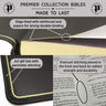NASB, Single-Column Reference Bible, Wide Margin, Premium Goatskin Leather, Black, Premier Collection, Black Letter, 1995 Text, Art Gilded Edges, Comfort Print