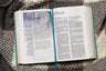 NIV, Women's Devotional Bible (By Women, for Women), Large Print, Leathersoft, Teal, Comfort Print