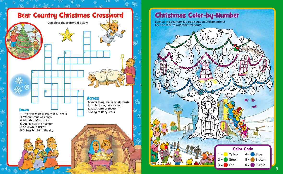 The Berenstain Bears Christmas Fun Sticker and Activity Book