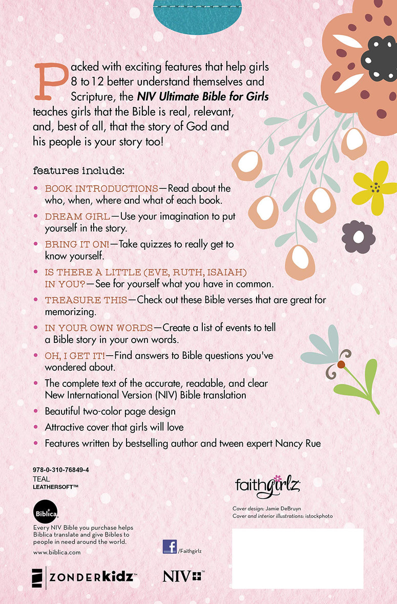 NIV, Ultimate Bible for Girls, Faithgirlz Edition