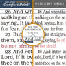 KJV Holy Bible Large Print Center-Column Reference Bible, 53,000 Cross References, Red Letter, Comfort Print