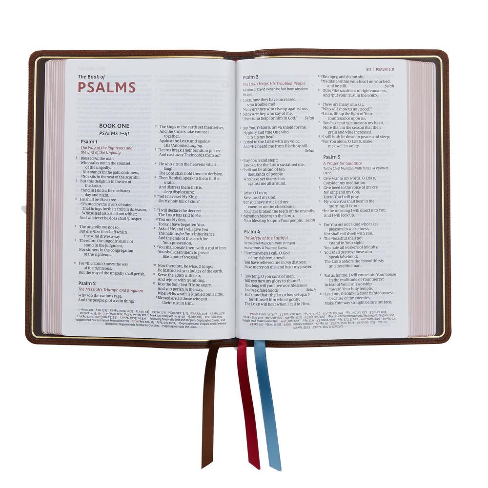 NKJV, Thinline Reference Bible, Large Print, Premium Goatskin Leather, Black, Premier Collection, Comfort Print: Holy Bible, New King James Version