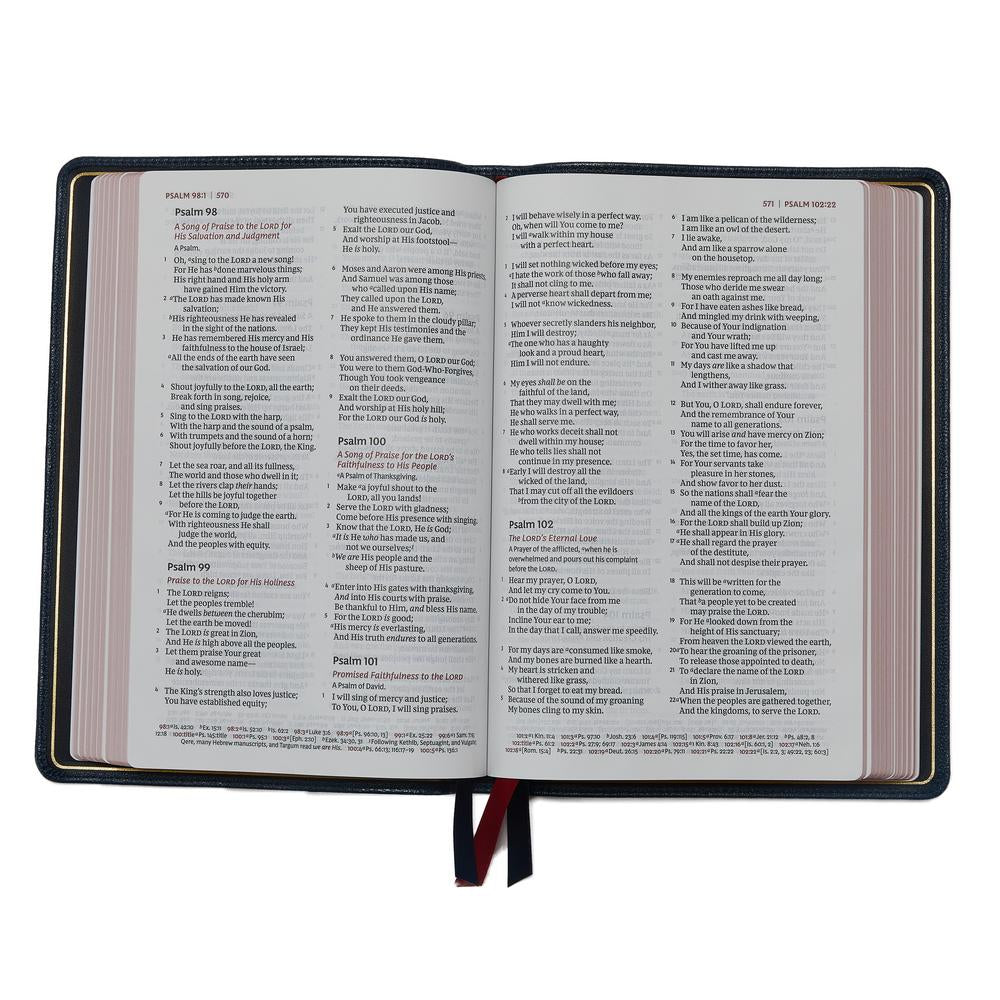 NKJV, Thinline Reference Bible, Large Print, Premium Goatskin Leather, –  FaithGateway Store