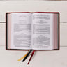 KJV, Personal Size Large Print Single-Column Reference Bible, Premium Goatskin Leather, Red, Premier Collection, Red Letter, Comfort Print
