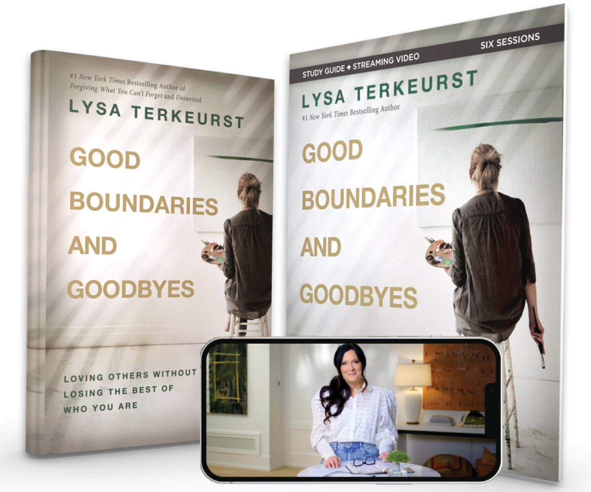 Good Boundaries and Goodbyes Book + Bible Study Guide Bundle